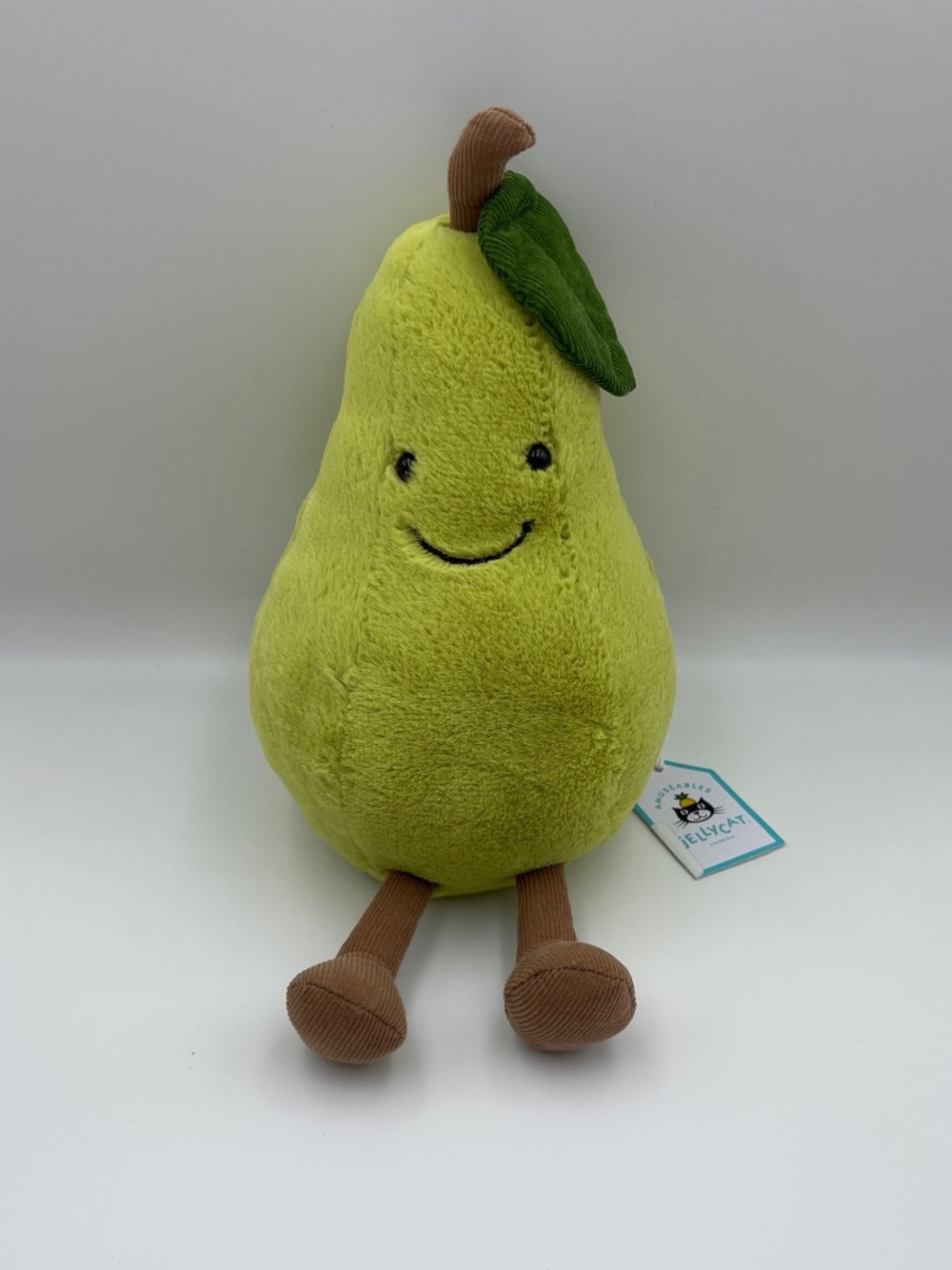 BNWT RARE Jellycat AMUSEABLE PEAR Retired Summer Soft Fruit toy super cute